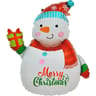 Ballon alu bonhomme de neige 72x90cm