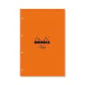 Rhodia bloc perforé 21x31.8 cm 160 pages grands carreauxr 80g pefc