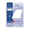 Exacompta 50 fiches bristol blanches perforées 21x29.7 cm uni pefc 205 grammes