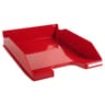 Exacompta corbeille à courrier rouge carmin gloss