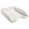 Exacompta corbeille à courrier blanc déco glossy