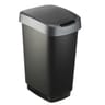 POUBELLE TWIST 25L NOIR/anthracite