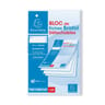Exacompta bloc 40 fiches bristol blanches pérforées 125x200 5x5