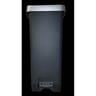 Poubelle ring bin métal noir/argent 40l