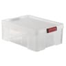 Sundis bac de rangement transparent avec courvercle clip & store 27l