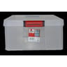 Sundis bac de rangement transparent avec courvercle clip & store 27l