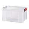 Sundis bac de rangement transparent avec couvercle clip & store 17l
