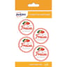 20 étiquettes confitures de fraise 47,5 mm
