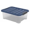 Boite de rangement wave box m flat bleu 17l