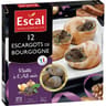 Escal 12 escargots de Bourgogne Helix Pomatia à l'ail noir 89g
