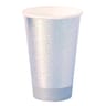Gobelet x10 en carton holographique argent brillant 35cl