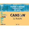 Canson pochette 12 feuilles mi teintes 24x32 cm couleurs vives 160 grammes