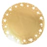 4 sous assiettes 34cm etoiles or imprime starlight blanc
