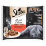 Sheba pâtée pour chat mini filets au boeuf en sauce 4x85g
