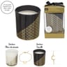 Bougie parfumée motif doré bijou surprise h8cm
