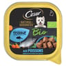 Cesar natural goodness bio barquette terrine pour chien adulte aux poissons 100g