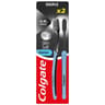 Colgate slimsoft active brosse à dent charbon x2