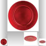 Assiette de présentation 33 cm coloris rouge