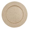 Assiette de présentation paillettes dorées