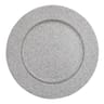 Assiette de présentation paillettes argent