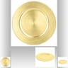 Assiette de présentation 33 cm coloris doré