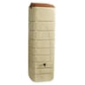 Récupérateur à eau mural 650 litres beige avec couvercle et accessoires