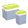 Lot de 1 glacière promo 35l + 1 glacière promo 15l gris perle