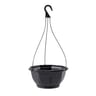 Suspension aeria diam 27cm h47 cm avec soucoupe - gris fonce