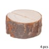 4 porte noms rondin bois