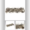 Photophore buche bois 4 chauffe plat