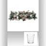 Photophore centre de table nature blanc