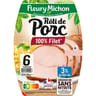 Fleury michon rôti de porc supérieur 6 tranches 180g