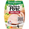 Fleury michon rôti de porc supérieur sans conservateur ajoutés 4tranches 160g
