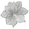 Set de table fleur argent d 44 cm