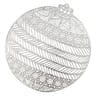 Set boule de noël argent 38 cm