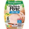 Fleury michon rôti de porc cuit -25%sel 6tranches 210g