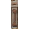 Lacet ciré cordonnet 120cm marron De Clermont