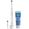 Oral b brosse à dent Pro 3800 Sensi Ultra-Thin blanche +1 dentifrice + 1 brossette