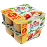 Andros sans sucre ajouté pomme nature + pomme poire 8x100g offre découverte