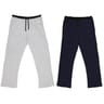 Lot de 2 pantalons de pyjama homme GRIS CHINE AOP/ MARINE XXL