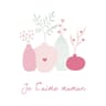 20 serviettes 25x25cm amour floral