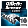 Gillette sensor excel lames x10