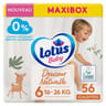 Lotus baby douceur naturelle culottes t6 maxibox bio x56