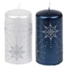 Bougie cylindrique dara 110/57mm bleu nuit