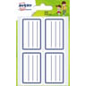 Avery 20 étiquettes scolaires bleues 36x56 mm