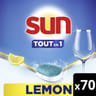 Sun tablettes lave-vaisselle tout en 1 citron x70 lavages 1.155kg