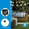 Guirlande solaire 20 boules  485x8x5cm grundig  4,85m