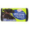 Cora sacs poubelles x20 liens classiques 20l