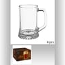 Lot de 4 chopes à bière avec anse 32 cl