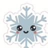 12 serviettes 33x33cm 3 plis airlaid decoupe happy snow